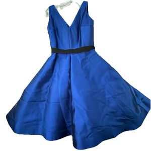 Vintage 90's Wayne Clark Silk & Wool Blend Cocktail Dress 8 HOCO prom Formal